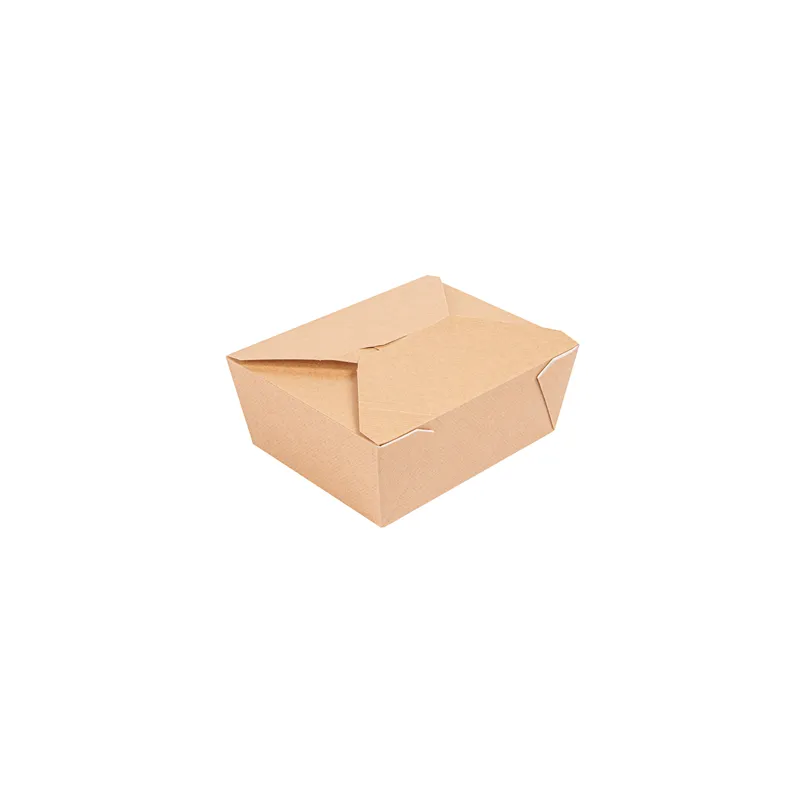 BOÎTES AMÉRICAINES MICRO-ONDABLES THEPACK 1350 ML 15,2x12,1x6,5 CM NATUREL CARTON NANO-MICRO + PP (300 UNITÉ)